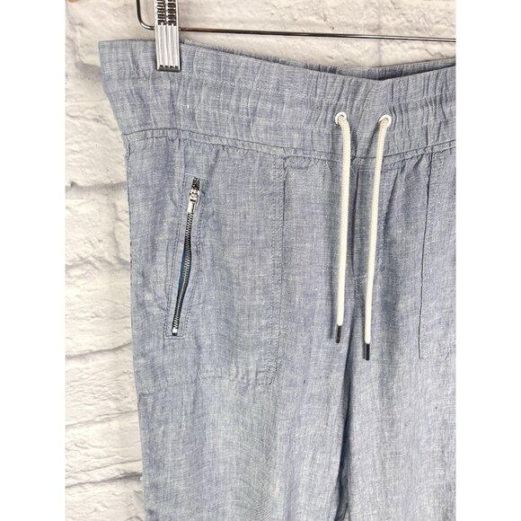 ATHLETA Women's Light Blue Cabo Linen Wide Leg Pants US 6 - Picture 2 of 5